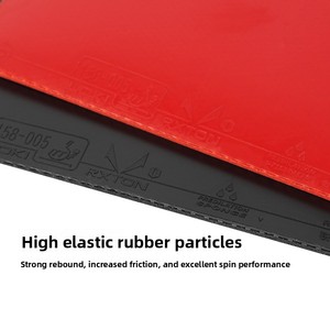Caoutchouc de ping-pong Thor, caoutchouc inversé haute élasticité, série Rui Long 1, <span class=keywords><strong>film</strong></span> bicolore rouge/noir, pour attaque rapide lisse/loop. - Product Image 4