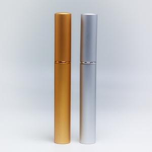 Custom Silver Gold Aluminum Eyeliner Tubes Container Packaging 5ML <b>Empty</b> Eyelash Growth Liquid Serum Tube With Brush - Product Image 2