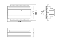 Modul Input Digital Terisolasi 16CH 6 Form C + 10 Form Relay Output RS485 Modbus RTU I/O untuk Akuisisi Data