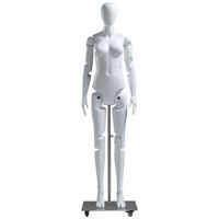 Mannequin rotatif réaliste, robot ajustable multifonction, présentoir de vêtements de mode, mannequin à articulations mobiles