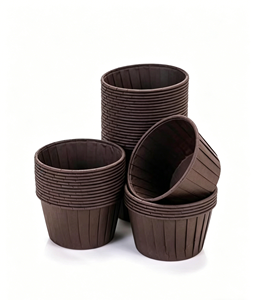 Moldes para Cupcakes Grandes con Borde Enrollado, Doble Cara, <span class=keywords><strong>Extra</strong></span> Gruesos, Resistentes a la Grasa, Aptos para Horno y Freidora de Aire, Desechables - Product Image 1