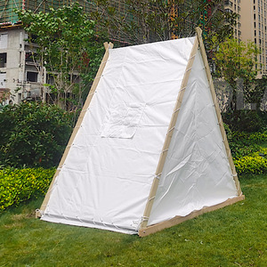 Carpa de Glamping con Marco de Madera para 4-5 Personas, Tela Oxford, Gran Espacio, Carpa de Camping para Tres Estaciones - Product Image 2