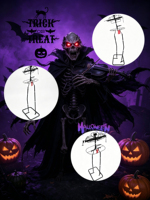 Violon double pour adultes d'Halloween avec structure interne en métal, sonorités et mouvements effrayants