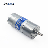 Moteur 555 12v 24v DC 37mm Boîte de vitesses 30rpm 10w 20w Moteur à engrenages pour l'automatisation