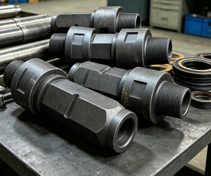Adaptateur de tige de forage en acier forgé avec filetage externe pour la transmission du couple - Product Image 1