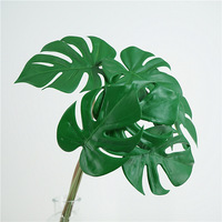 Plantes vertes artificielles de haute qualité, bouquet de feuilles de Monstera, 30-100 cm, décoration intérieure, arrangements floraux, fleurs artificielles en plastique