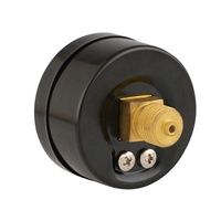 Manomètre de pression d'air en acier noir 2.0 ''50mm 0-12 bars avec montage arrière 1/4'' NPT pour compresseur d'air