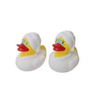 Jouets de bain pour bébé en caoutchouc personnalisés avec des motifs imprimés en forme de canard, jouets de bain pour enfants