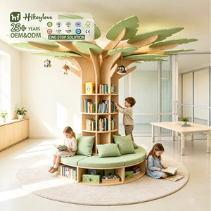 Set di Tavoli per Aula in Legno Massello Moderno Hikeylove per Scuola Materna e Asilo - Durevole, Ecologico, Sicuro, Facile da Montare - Product Image 1