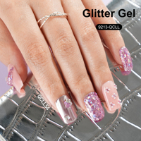 Professionnel Art Ongles Coloré Paillettes Glitter Gel Longue Durée UV Nouveau Produit Bouteille Emballage avec Logo Personnalisé OEM/ODM