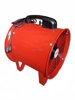 Ventilateur de ventilation à flux axial portable pour la ventilation Ventilateur d'échappement pour espace confiné Ventilateur 370w 6000cfm Boîtier de 10 pouces