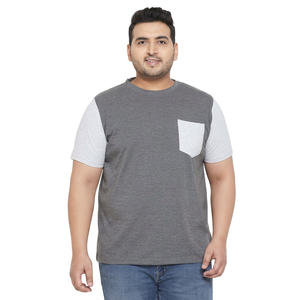 Camisetas de Hombre Extra Grandes de Algodón 100% Pesado, Nueva Moda, Personaliza con el Logotipo de tu Marca, Transpirables, de Color Sólido - Product Image 1