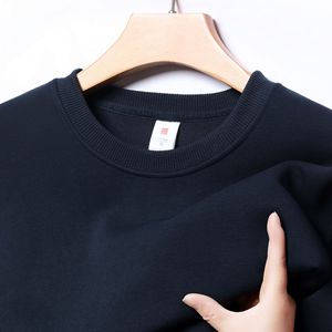 ANSZKTN Vente en gros Sweat-shirt décontracté à manches longues pour hommes T-shirt printemps automne couleur unie Haut polyvalent à fond ample - Product Image 6