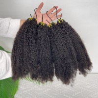 Cheveux humains vietnamiens 100% naturels non traités de grade 12A, alignés sur les cuticules, fournisseur de mèches de cheveux bruts Afro Kinky 4C