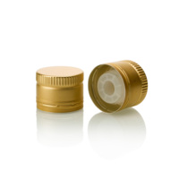 Precio de fábrica Plazo de entrega corto Listo para enviar Oro 31,5*24mm con tapa de aluminio interior de plástico en stock Tapas de tapas de botellas de aceite de oliva