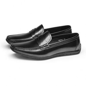 New Style Fashionable Casual Square-toe Loafers Waterproof and <b>Height</b> <b>Increasing</b> Breathable Durable Dress <b>Shoes</b> Business <b>Shoes</b> - Product Image 3