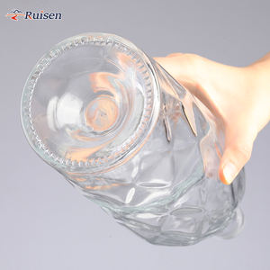 Design personalizzato bottiglia di liquore <span class=keywords><strong>Whisky</strong></span> in vetro <span class=keywords><strong>1000</strong></span> ml bottiglia di vetro trasparente Tequila tappo a vite in sughero bottiglia di vetro produttore - Product Image 6