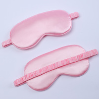 Masque de sommeil en satin de soie imitation douce avec logo personnalisé, de haute qualité, lisse et efficace, avec élastique