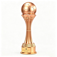 Trofeo de Fútbol al por Mayor de Fábrica, Premio Bota de Oro Personalizado, Mejor Jugador, Portero, Club de Fútbol, para Resina Dorada
