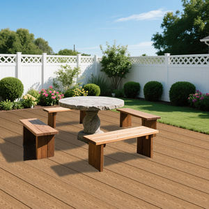 Planches <span class=keywords><strong>de</strong></span> terrasse composées en teck foncé avec une longue durée <span class=keywords><strong>de</strong></span> vie <span class=keywords><strong>pour</strong></span> une application extérieure - Product Image 4