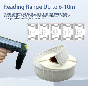 Mini-étiquette RFID UHF certifiée ARC ISO/IEC 18000-6C U <span class=keywords><strong>CODE8</strong></span> 128 bits EPC EPCglobal Gen 2 étanche autocollante 100 000 écritures - Product Image 4