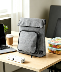 Sac à déjeuner thermique chauffant USB, logo personnalisé, taille et matériau au choix, sac isotherme portable pour garder les aliments au chaud, pour le bureau, le camping, les adultes - Product Image 3