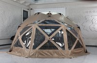 Tente Dôme Oxford Camouflage Luxe Moderne Personnalisable Quatre Saisons Grande Imperméable Hiver Une Chambre pour Usage Familial Extérieur