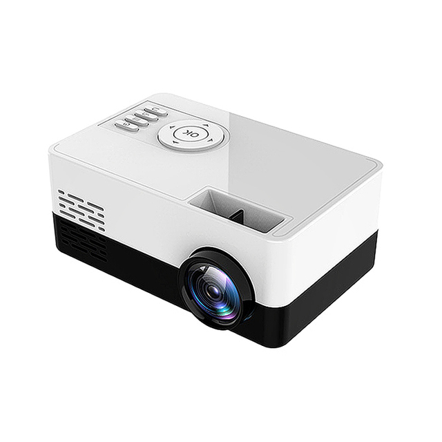 1080P Full HD Supported Mini Projector USB Audio Home Media Video Player Portable LED Projector