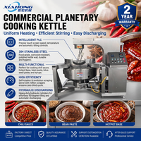 Mélangeur de cuisson planétaire électrique 100-600L 18-48kW, Wok à bascule automatique à double enveloppe en acier inoxydable, Économie d'énergie pour sauces et pâtes
