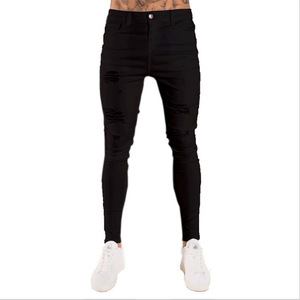 <span class=keywords><strong>Jeans</strong></span> Vintage <span class=keywords><strong>Super</strong></span> Skinny a Gamba Larga per Uomo - Invernali/Autunnali, Effetto Lavato e Strappato, Elasticizzati - Product Image 6
