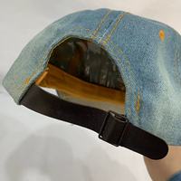Casquettes de baseball personnalisées avec logo, effet diamant brillant, style sportif, urbain et formel, ornées de strass, impression en relief, en denim classique, 6 panneaux, pour le sport