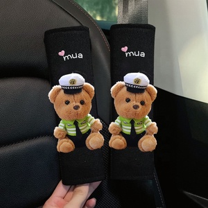 Kit di protezione interna per auto Premium carini Pet Police Bear peluche per auto - Product Image 3