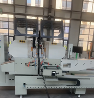 Scie à découper les profilés en aluminium et PVC CNC OUWO, nouvelle conception, 380V, oscillation externe 45° ° /90 °   Double tête d'alimentation automatique certifiée CE