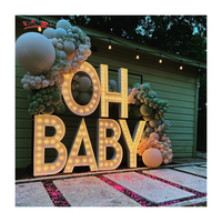 Lettres lumineuses LED Winbo Manufacturer 3ft 4ft 5ft, enseigne néon LED, lettres et chiffres lumineux, sans MOQ