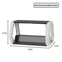 Neue Transparente Würfel-Acryl-Aufbewahrungsboxen mit LED-Beleuchtung Platzsparend Staubdicht Magnetischer Deckel Modernes Design