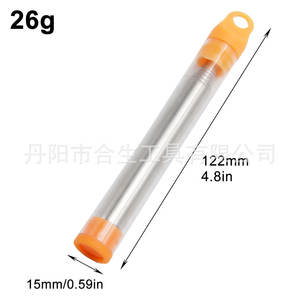 Allume-feu en acier inoxydable Mr Drill, tube télescopique de 122 mm, pour usage en camping en plein air - Product Image 1