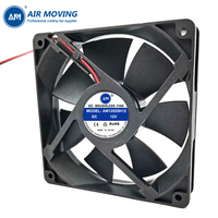 Ventilateur de refroidissement CC AM12025H12 120x120x25mm 12V à palelettes réglables, roulement à billes, faible bruit pour alimentation électrique, onduleur, OEM/ODM personnalisé