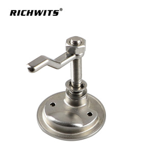 RICHWITS ตัวล็อคสแตนเลสทรงกลม 316 สำหรับงานทางทะเล พร้อมห่วงจับ กล่องเด็ค ล็อคประตู ตัวล็อคพื้น พร้อมฝาปิดด้านหลัง - Product Image 4
