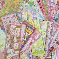 Fantaisie lecteur cadeau mignon rétro Cartoony PVC autocollant livre bouteille d'eau Dragon décalcomanie et autocollant livre pour Polly Pocket amant