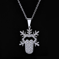 Pendentifs flocon de neige personnalisés avec logo gravé, en argent pur S925, plaqué or véritable 18 carats, pavé de moissanite, fabrication sur mesure