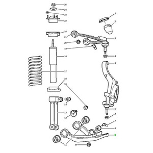 Brazo de Control Inferior para Jeep Liberty 2005-2007, Sistema de Suspensión MacPherson 52088637AF 52088636AF - Product Image 4