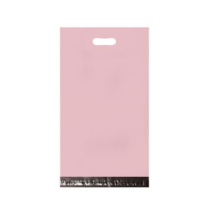 ถุงบรรจุภัณฑ์พลาสติกสีดำแบบพับได้พิมพ์โลโก้ตามสั่งกระเป๋าถือสำหรับช้อปปิ้งค้าปลีกบูติก - Product Image 1