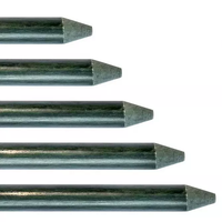 Tige en fibre de verre FRP ronde pour plantes, jardin, tomates, arbres, support pour orchidées, piquets creux flexibles pour pépinière, barre pour serre