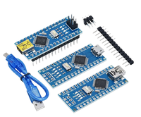 Nano V3.0 Versión Mejorada, Placa de Desarrollo de Microcontrolador ATMEGA328PB con Cable USB para Proyectos de Ingeniería Arduino