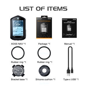 Ordinateur de vélo GPS XOSS NAV avec écran LCD segmenté de 2,4 pouces, étanche IPX7, capteur sans fil ANT+, compteur de vitesse numérique intelligent pour vélo - Product Image 6