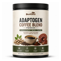 Mélange de café adaptogène à échantillonnage rapide avec Ashwagandha et Reishi, formule personnalisée, emballage, service tout-en-un, KOSHER