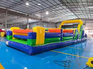 Circuito <span class=keywords><strong>de</strong></span> obstáculos inflable comercial grande para adultos, casa <span class=keywords><strong>de</strong></span> brinco al aire libre - Product Image 3