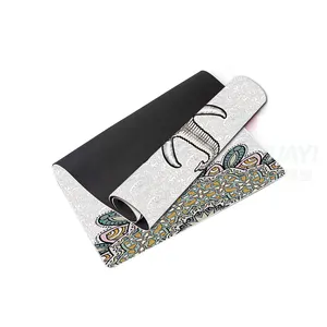 HuaYi Suede Rubber Yoga Mat Factory Customization Color Logo Non-slip Body Feel Balanced Soft Collapse Water Proof No-smell