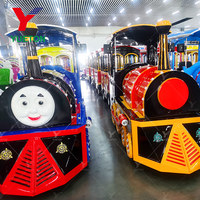 Train touristique sans rails de 24 places, équipement électrique de grande capacité pour le tourisme et les loisirs