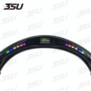 Racing Carbon Lenkrad mit LED für Volkswagen MK8 <span class=keywords><strong>Golf</strong></span> Life <span class=keywords><strong>GTI</strong></span> GTD R Gts R-Line Variante Neue Autoteile - Product Image 6